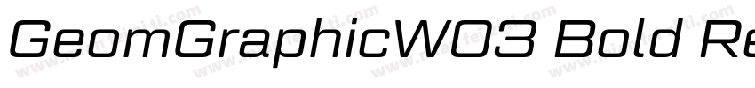 GeomGraphicW03 Bold Regular字体转换